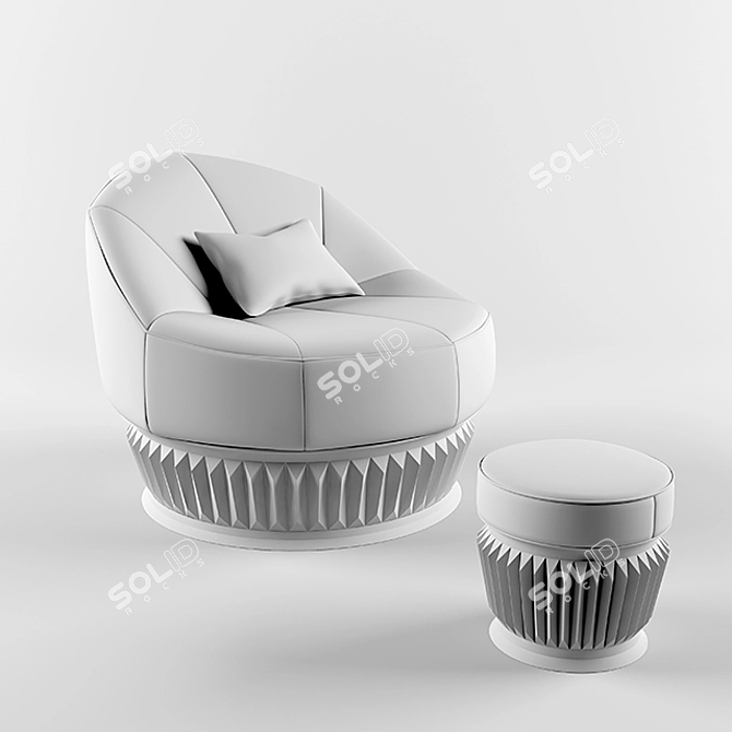 Vintage 3D Chair - 2013 Vray-Corona 3D model image 4