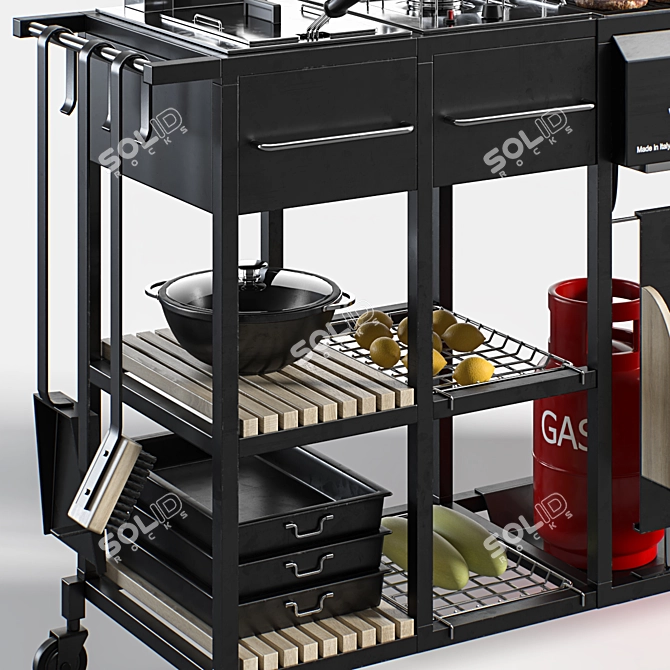 Mr.Chef Gas Grill: Ultimate Outdoor Cooking Solution 3D model image 3