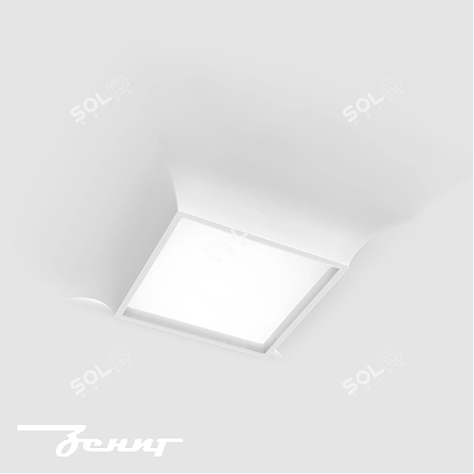 Zenit STP Gypsum Recessed Light 3D model image 2