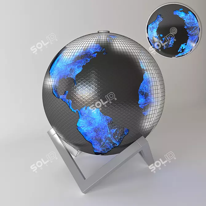 Rotating Animated Desk Lamp 3D model image 2