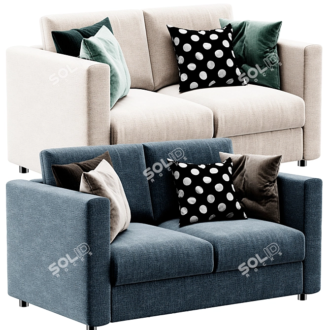 Modern Comfort: Ikea Finnala 2-Seater Sofa 3D model image 1