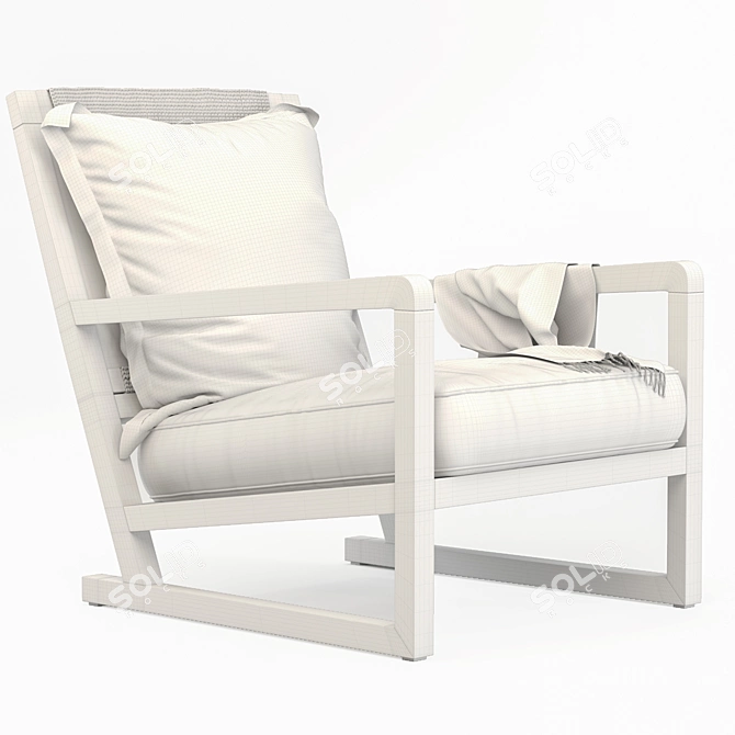 Stylish Clio Armchair by B&B Italia 3D model image 4