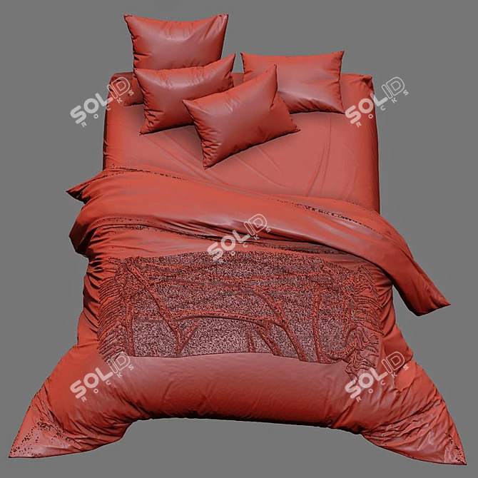 Triangle Dreams Bedding Set 3D model image 4