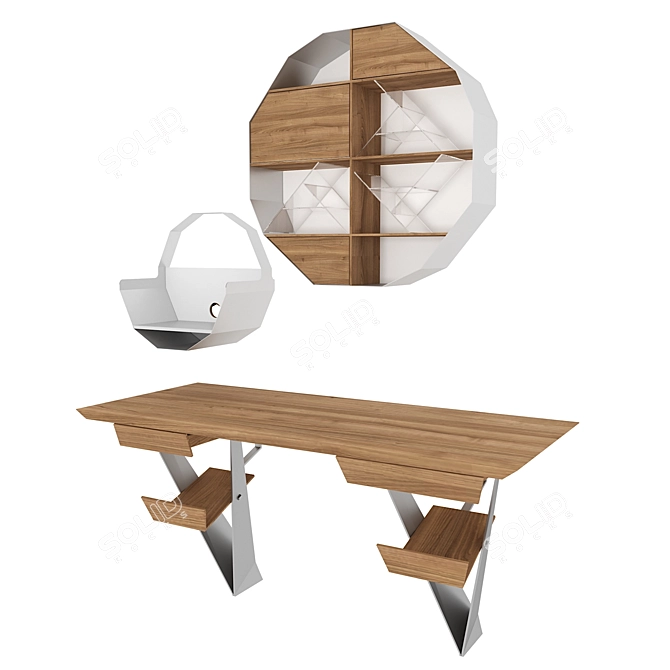 Workplace Essentials 3D model image 1