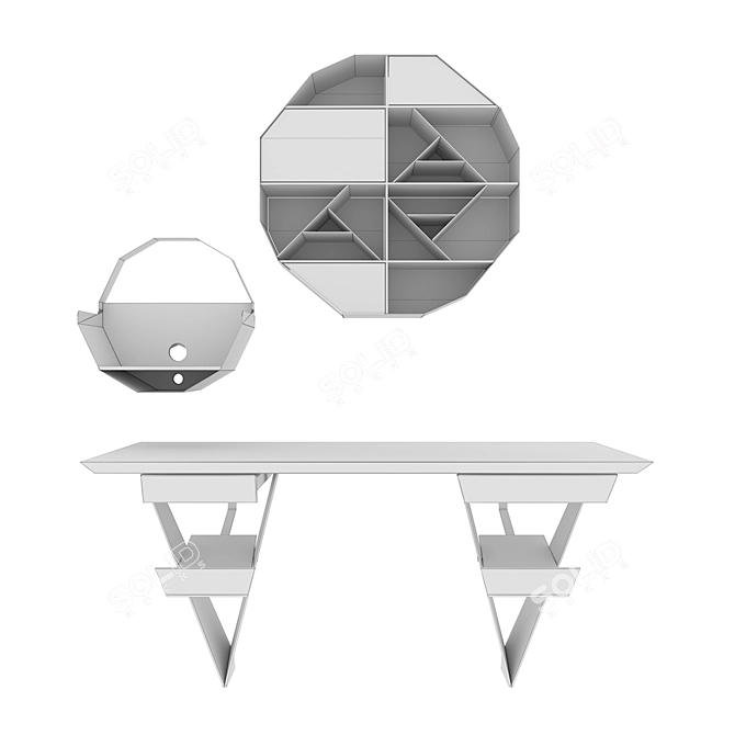 Workplace Essentials 3D model image 4