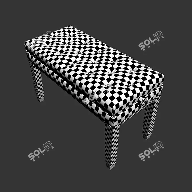 Elegant Piano Seat: Timeless Classic 3D model image 4