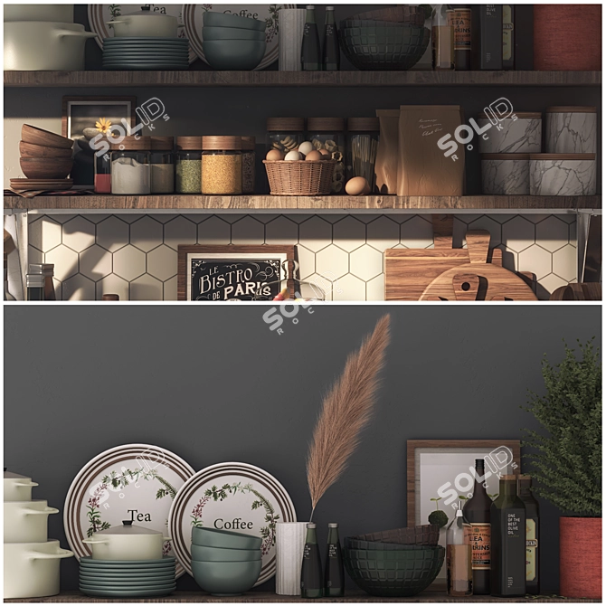 2015 Kitchen Accessories Set 3D model image 5