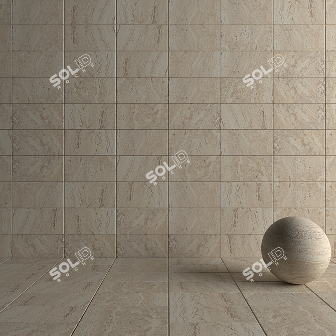 Antico Sand Stone Wall Tiles 3D model image 4