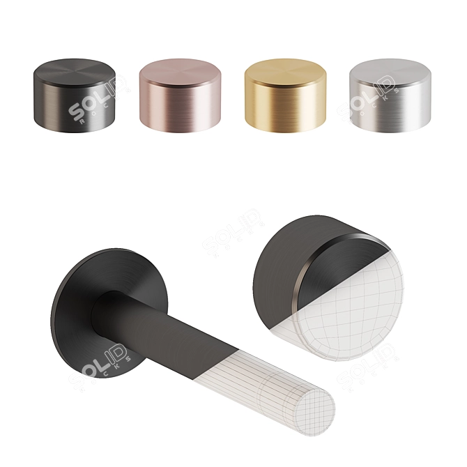 Quadro Stereo: Stylish Bathroom Fixtures 3D model image 2