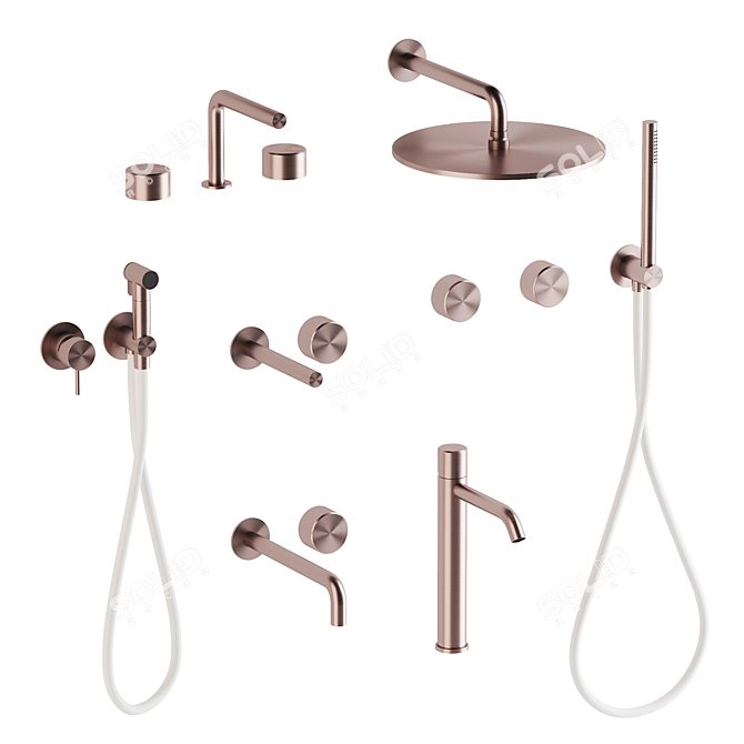 Quadro Stereo: Stylish Bathroom Fixtures 3D model image 3