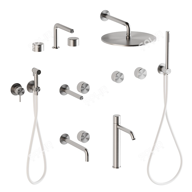 Quadro Stereo: Stylish Bathroom Fixtures 3D model image 5