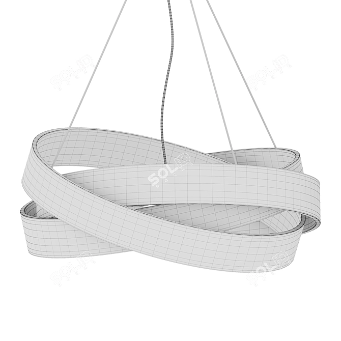 Elegant Pura S60 Chandelier 3D model image 4