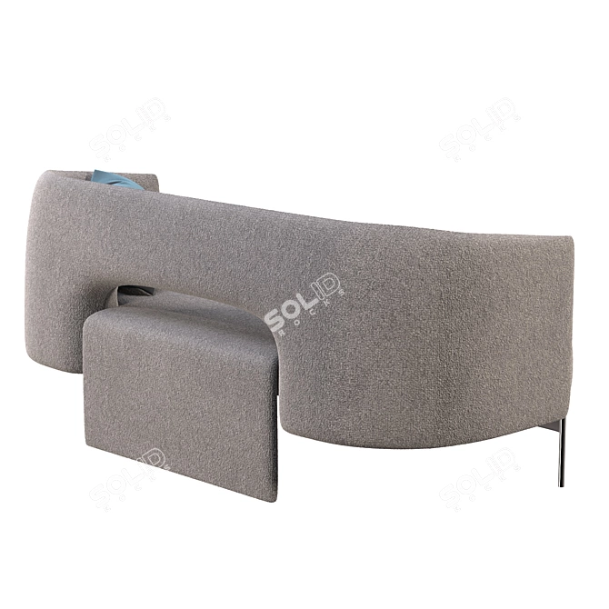 Minimalist Modern Sofa 3D model image 3