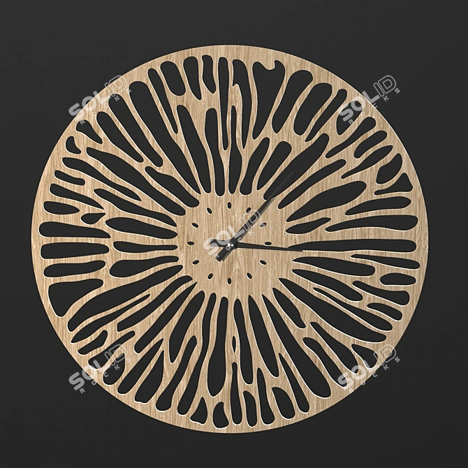 Dragonfly Wall Clock: Unique Artwork 3D model image 2