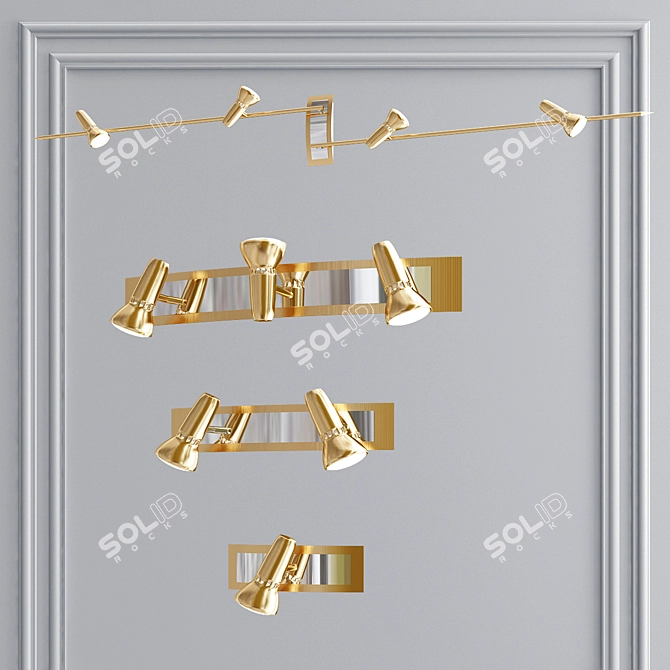 Elegant Lussole APRILIA Wall Art 3D model image 2