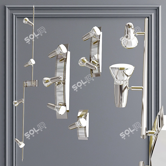 Elegant Lussole APRILIA Wall Art 3D model image 3