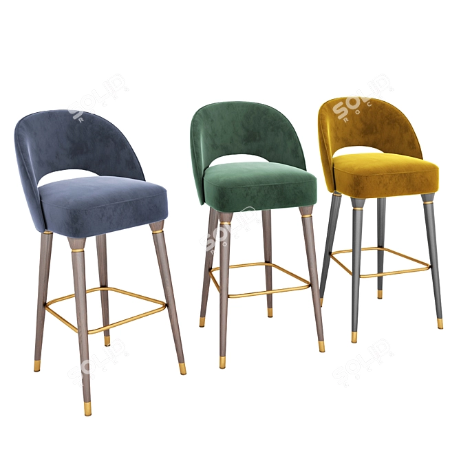 Elevate your space: Collins Bar Chair! 3D model image 1