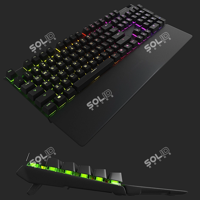 Ultimate Gaming Keyboard: SteelSeries APEX Pro 3D model image 4