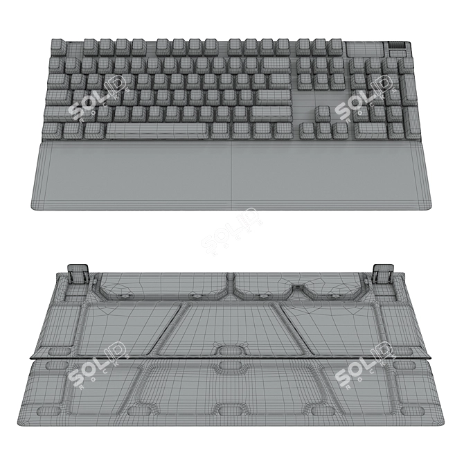 Ultimate Gaming Keyboard: SteelSeries APEX Pro 3D model image 5