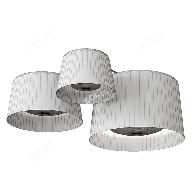 Streamlined Tube 6115 Ceiling Lamp 3D model image 1