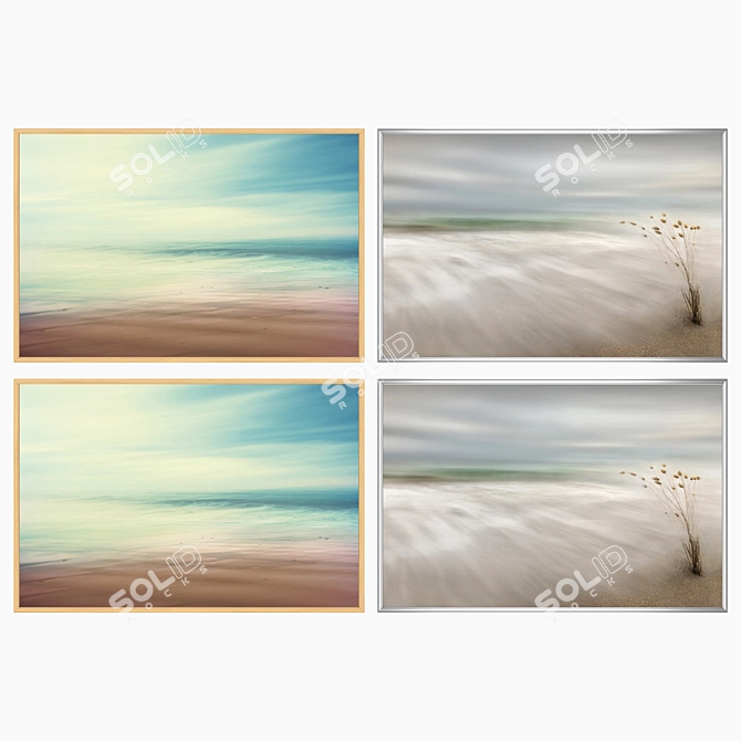 Elegant Wall Art Set 1383 3D model image 3