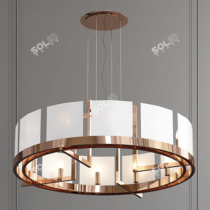 Powell&Bonnell 2013 Halo Chandelier 3D model image 1