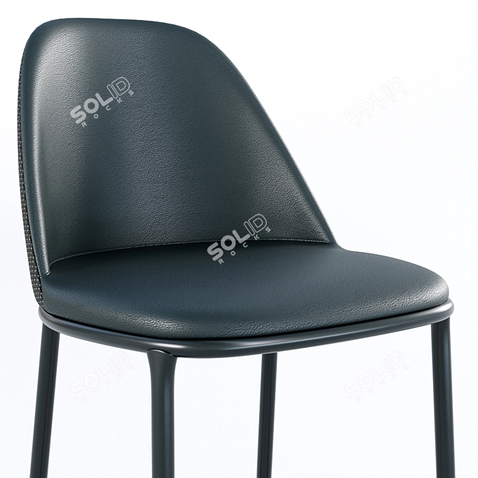 Midj Lea H75 M TS Stool: Elegant Seating Solution 3D model image 2