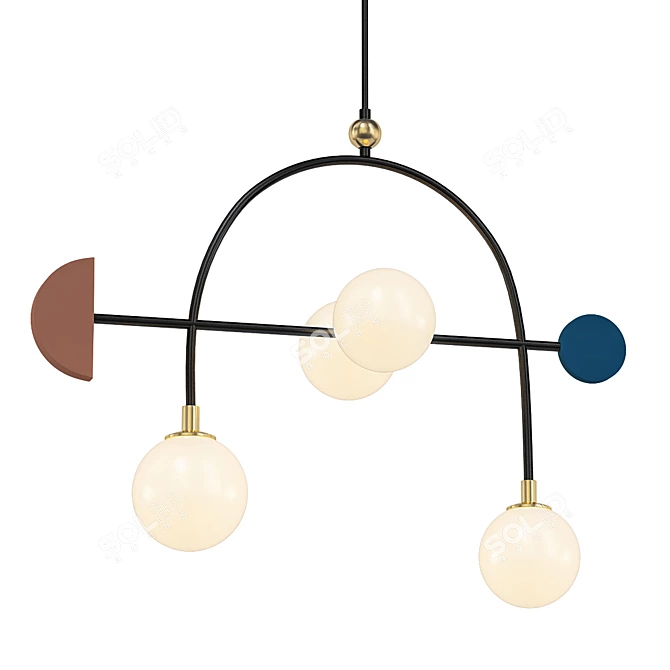 Suspended Space Lamp 3D model image 1