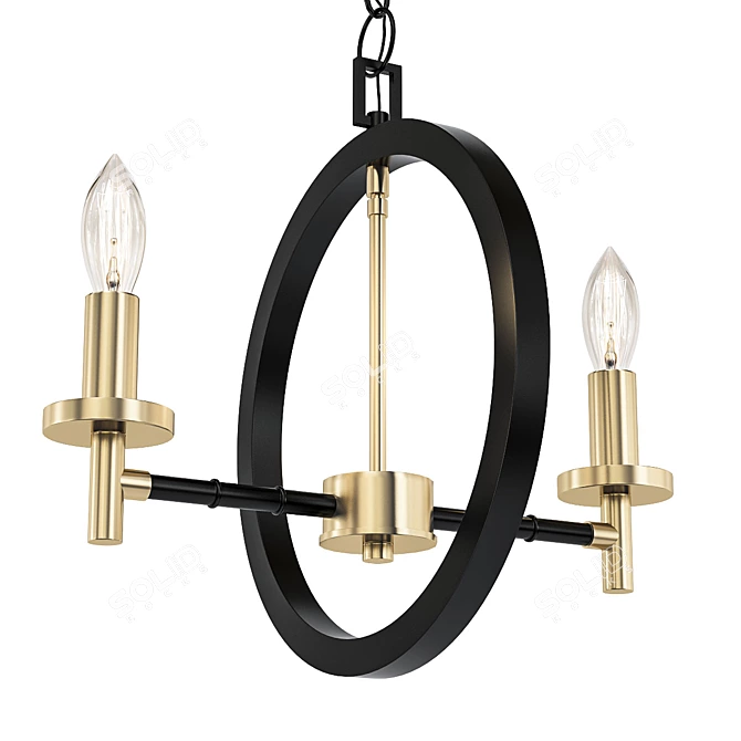 Elegant Refraktika Chandelier for Your Space 3D model image 1