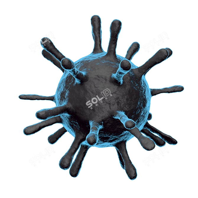 3D Virus Cell Model - 4 Colors 3D model image 4