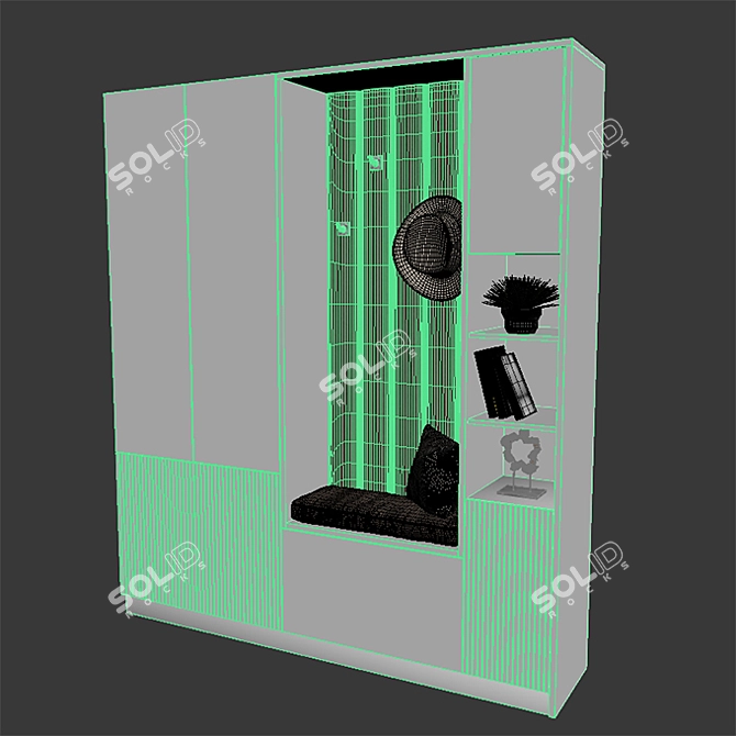 Modern V-Ray Furniture Set 3D model image 3