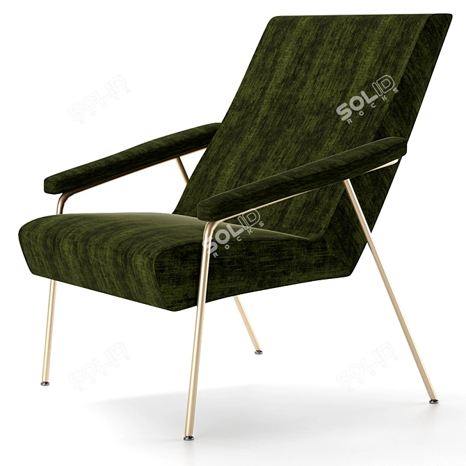 Elegant Gio Armchair 3D model image 1