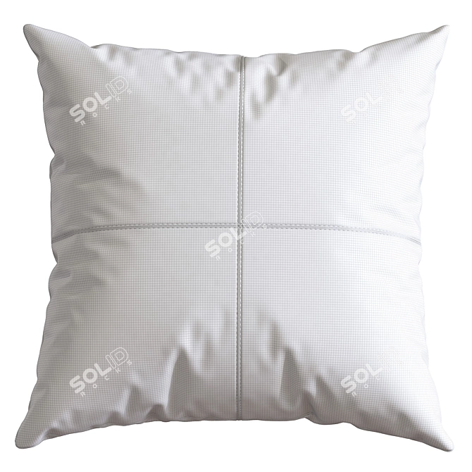 Faux Leather Decorative Pillows 3D model image 5