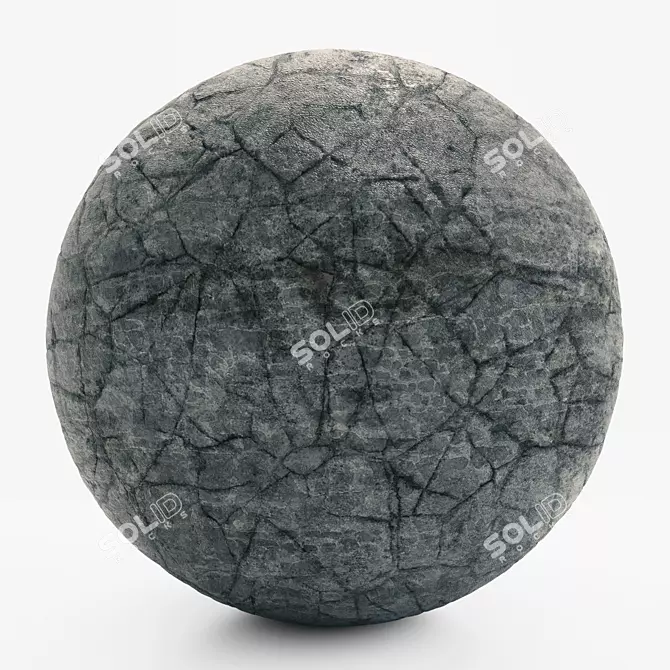 Black Rock VRAY 4K Texture 3D model image 1