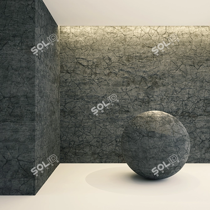 Black Rock VRAY 4K Texture 3D model image 2