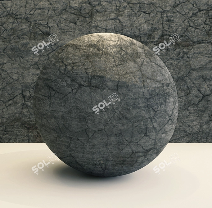 Black Rock VRAY 4K Texture 3D model image 4