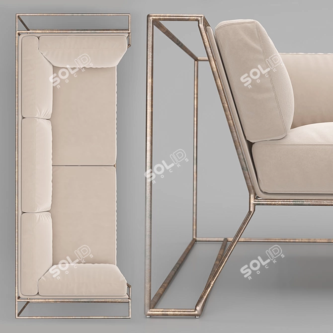 Modern Molly Sofa: Stylish & Comfortable 3D model image 3