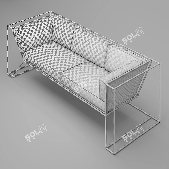 Modern Molly Sofa: Stylish & Comfortable 3D model image 4