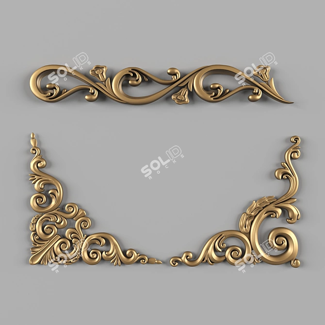 Elegant Decorative Set 3D model image 2