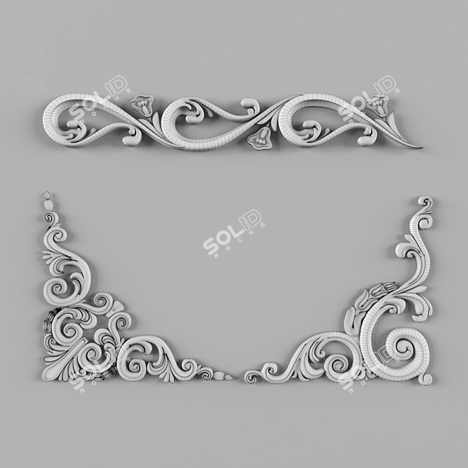 Elegant Decorative Set 3D model image 3