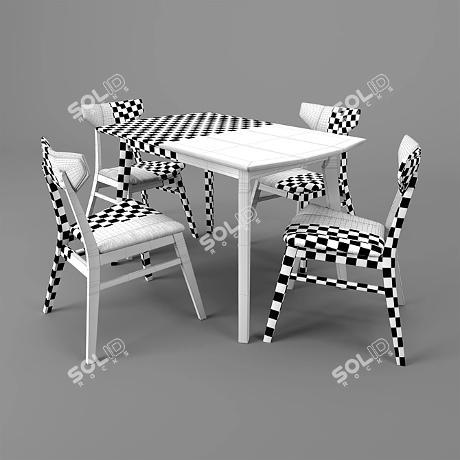 MAGNI Dining Set (Reloading) 3D model image 1