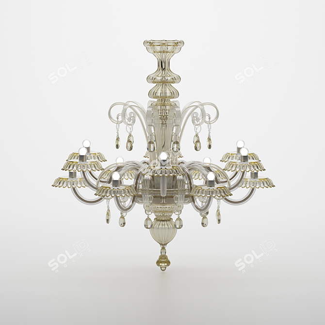 Elegant Rabat Chandelier by Barovier & Toso 3D model image 3