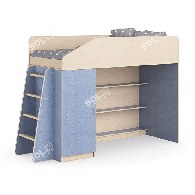 Legenda K11 + LP11: Modular Children's Bed 3D model image 1