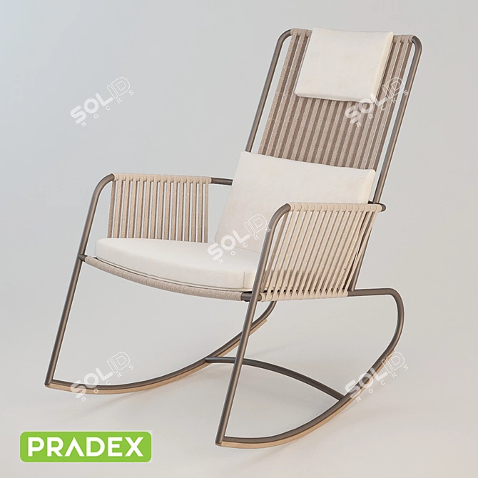 Cooper Rocking Chair - Elegant Comfort 3D model image 1