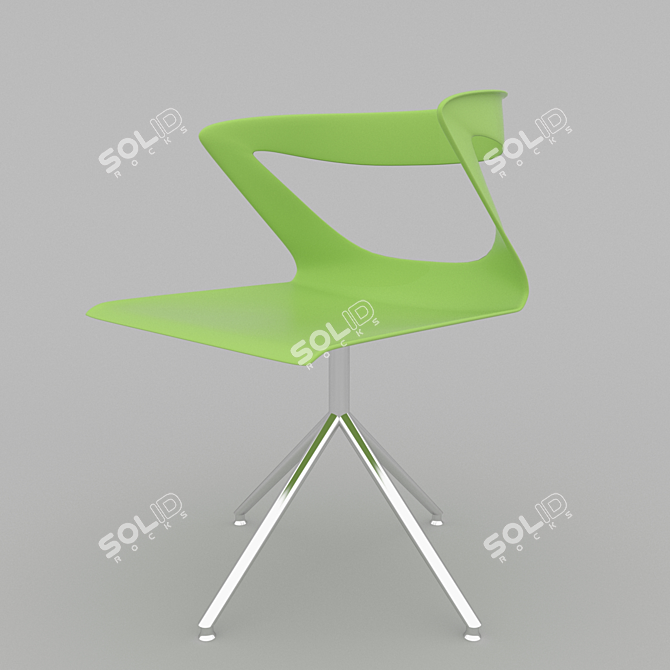 Sleek Ergo Office Chair 3D model image 1