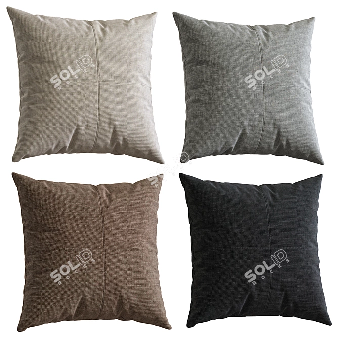 Mesh Collection Decor Pillows 3D model image 2