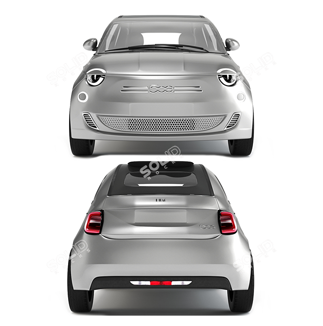  Electric Revolution: Fiat 500 La Prima 3D model image 2