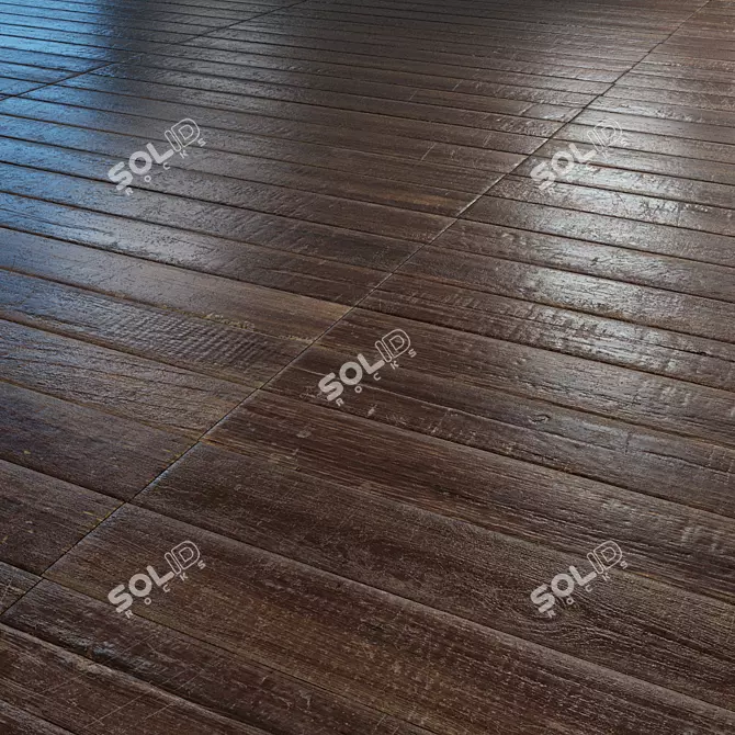 Old Parquet: Multitextured Brickbond 3D model image 1