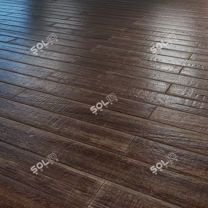 Old Parquet: Multitextured Brickbond 3D model image 2