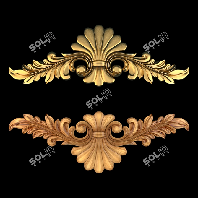 Elegant Decorative Ornaments - 03 3D model image 1